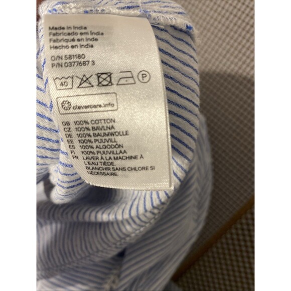 Label Of Graded Goods Dress cotton Pin Stripe Mini Sprin Summer 8 Made India - Picture 6 of 6